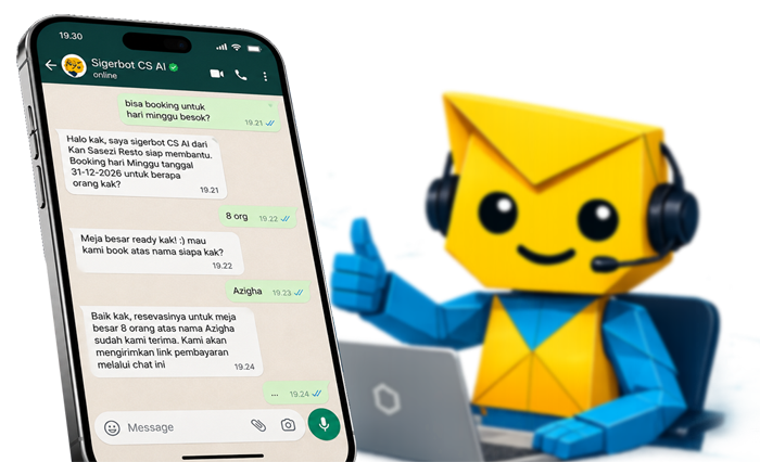 Aplikasi Sigerbot Mockup